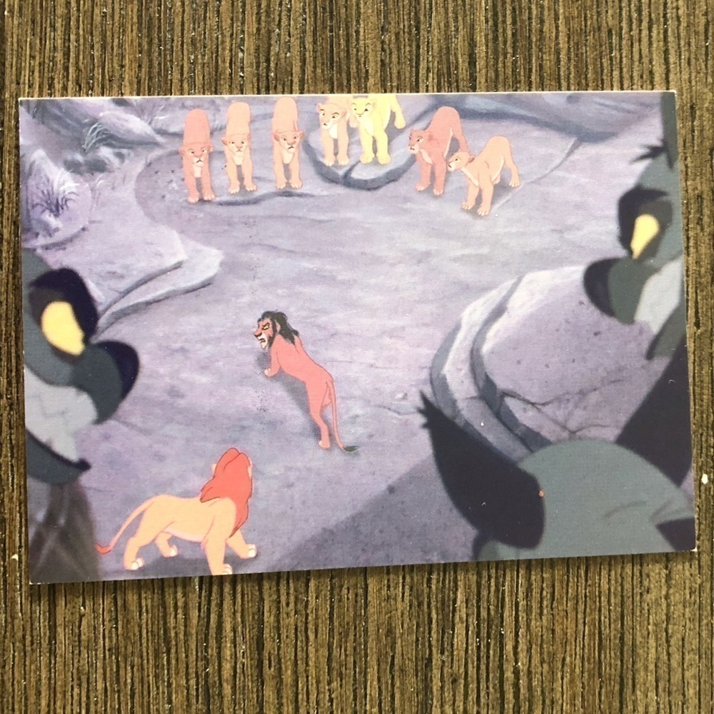 Disney The Lion King 1995 trading card: A Large Roar Grows #61